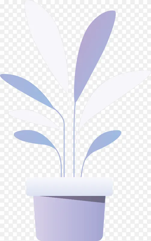矢量花盆插画