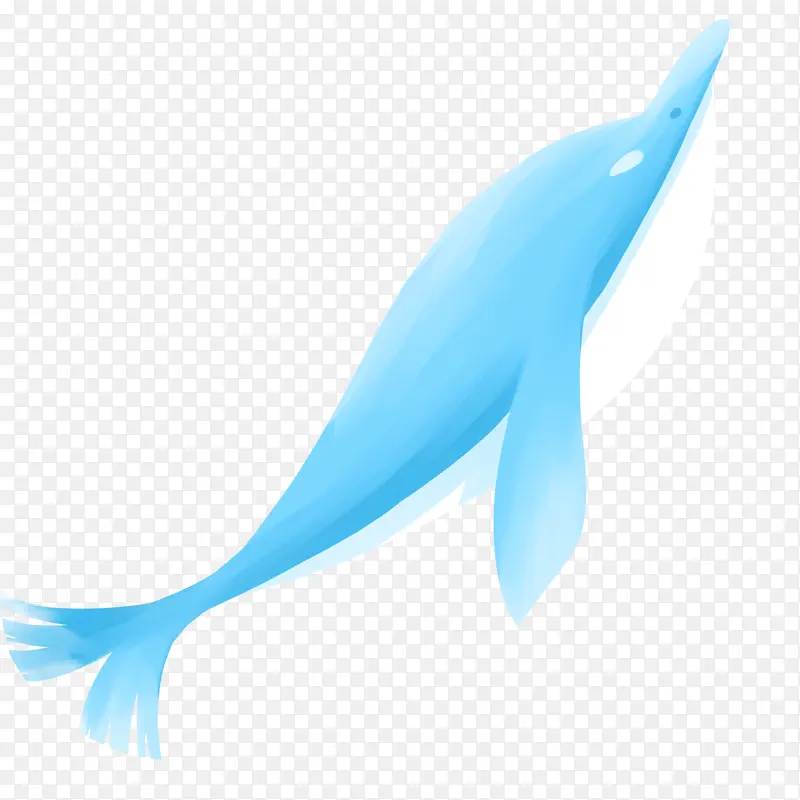 浅蓝色的鲸鱼
