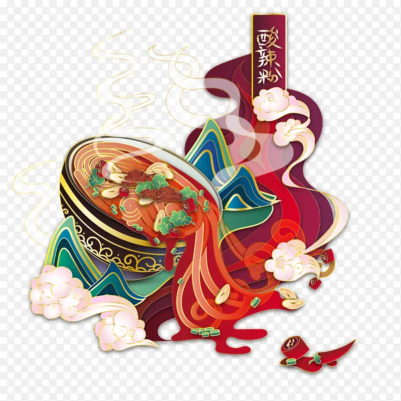 国潮金线美食