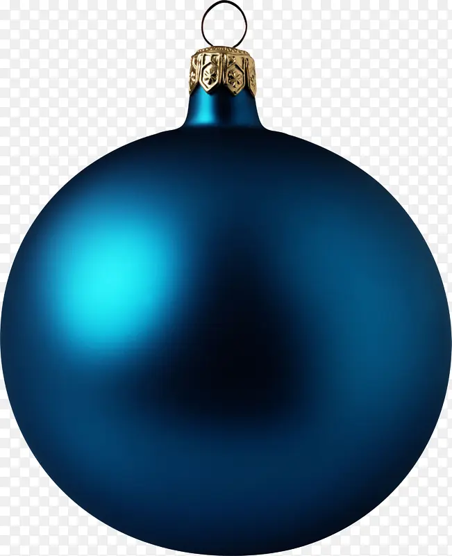 圣诞节蓝色球装饰
