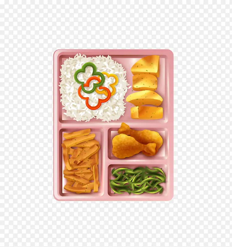 饭盒 便当 日式 鸡蛋 番茄 蔬菜