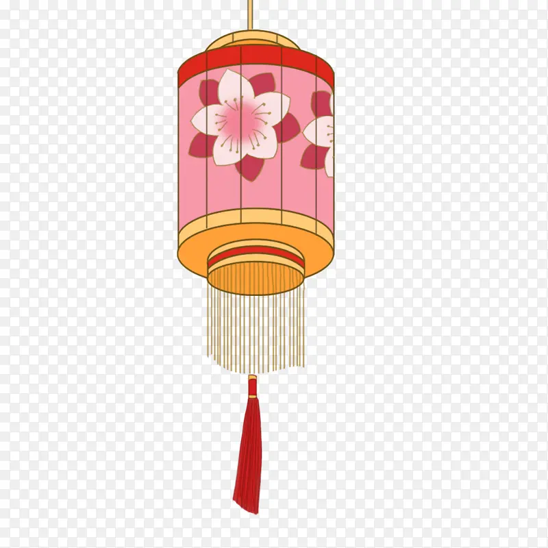 中国风红灯笼古风装饰PNG透明免抠素材