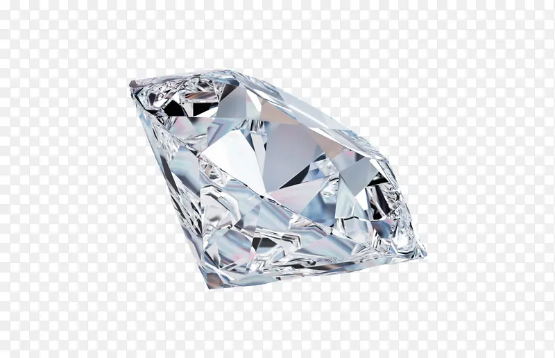 洁白透明的钻石