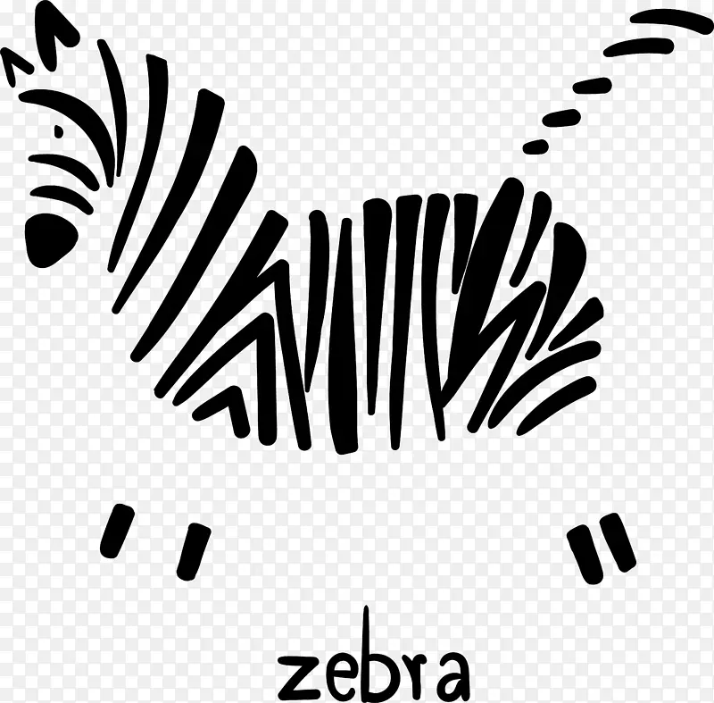 斑马卡通动物zebra