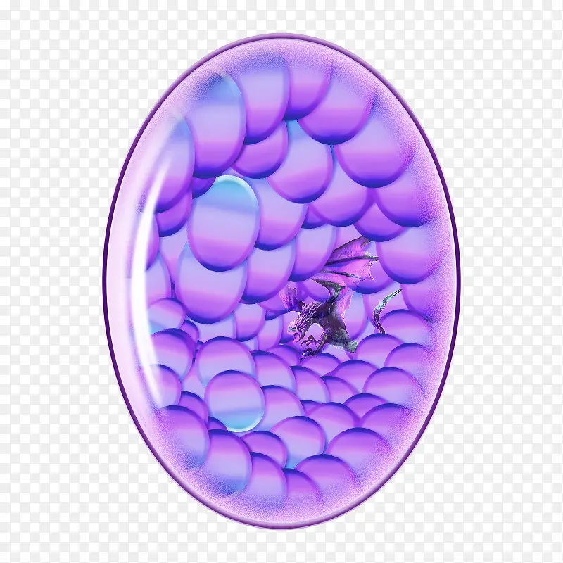 紫色龙鳞鳞片