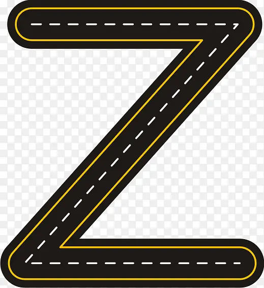 创意公路字母Z