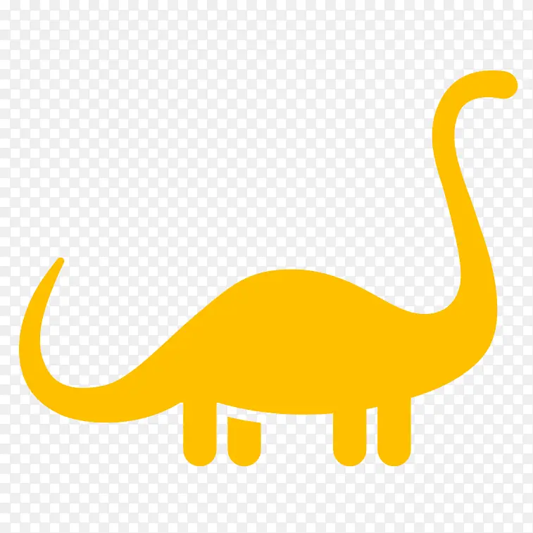 黄色的恐龙。