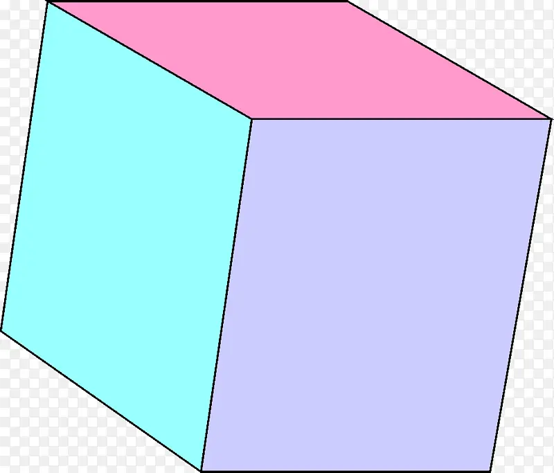 三色立方体形状