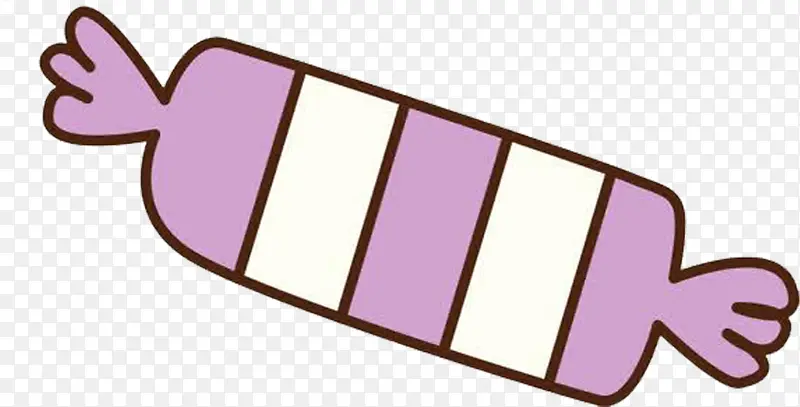 紫色卡通糖果