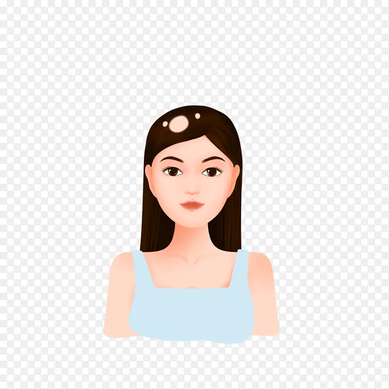 年轻的女孩严重的脱发掉发PNG图片素材下载_图片编号yjvvgvgk-免抠素材网