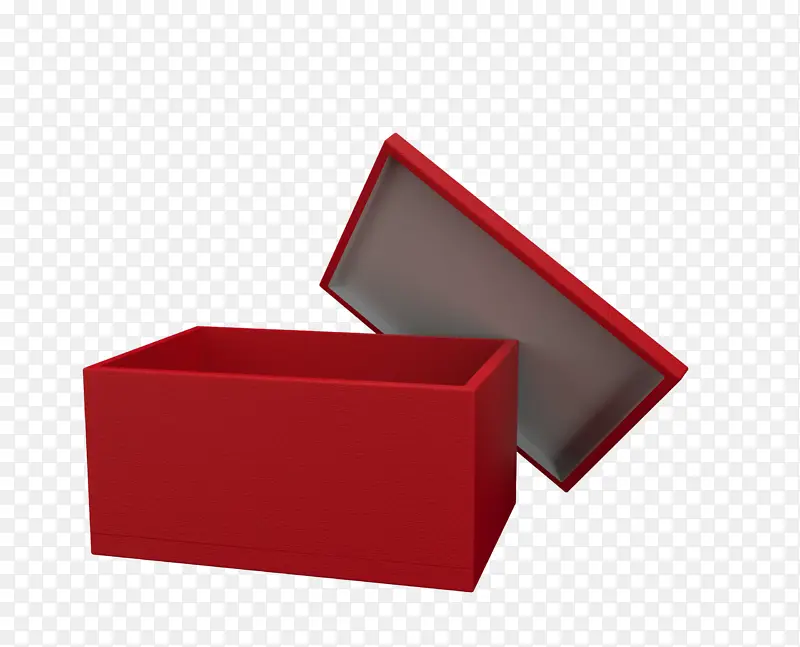 C4D红色箱子
