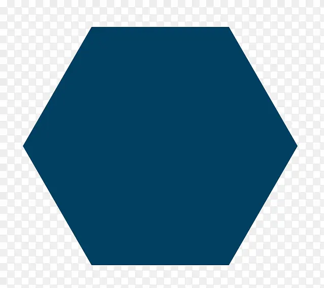 深青色正六边形元素