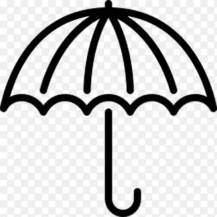 手绘雨伞图标
