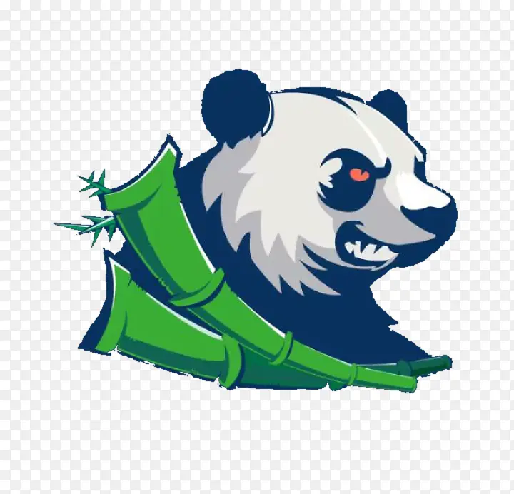 卡通熊猫 装饰 元素 图标