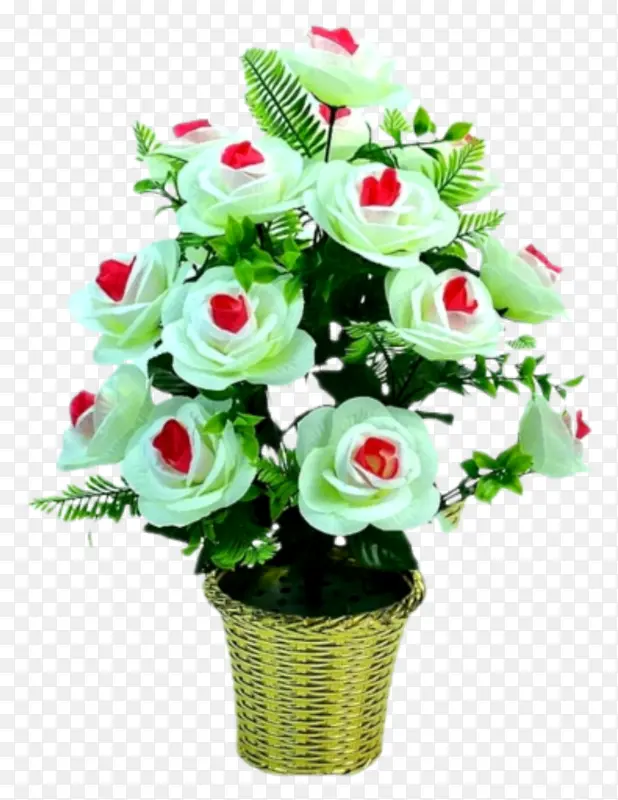 白色玫瑰花花束