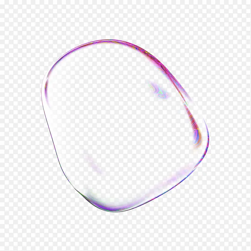 彩色透明png气泡