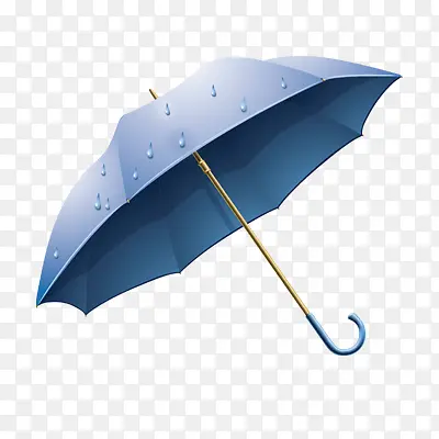 一把带有雨珠的雨伞
