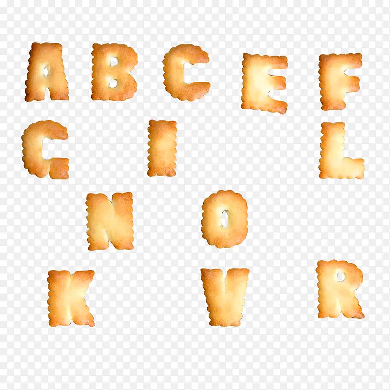 大写字母系列饼干