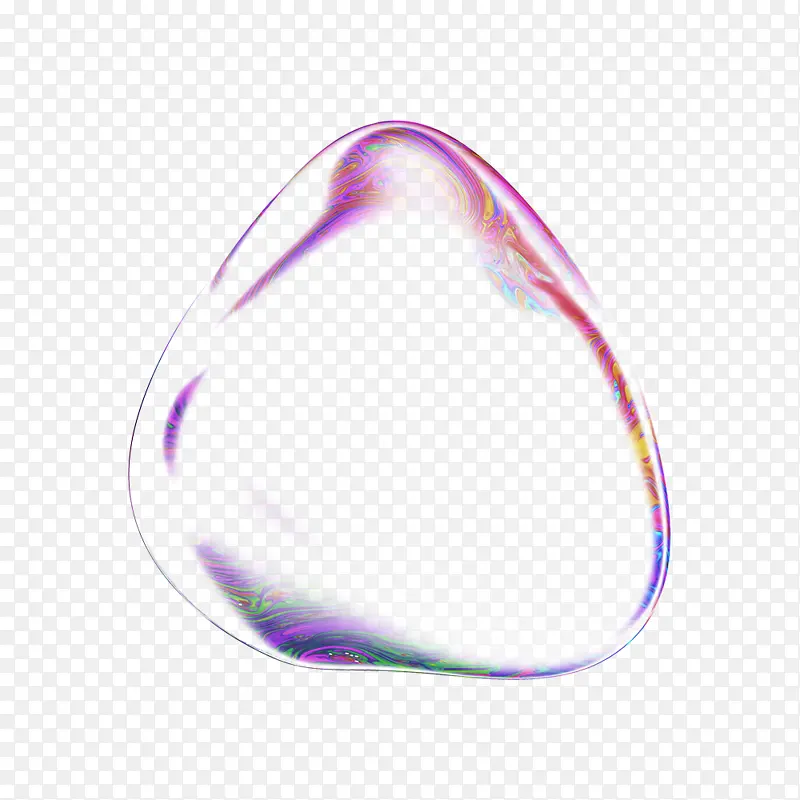 彩色透明png气泡10