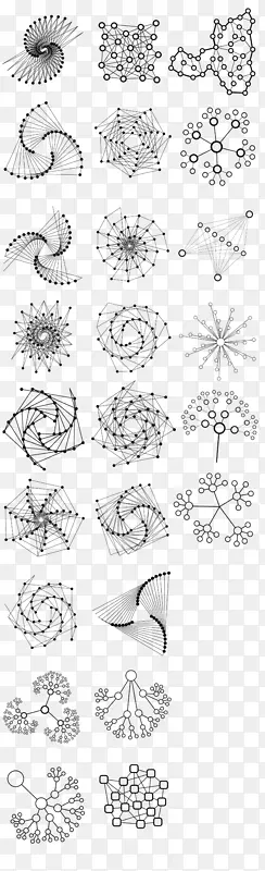 化学分子图标 符号 几何图案
