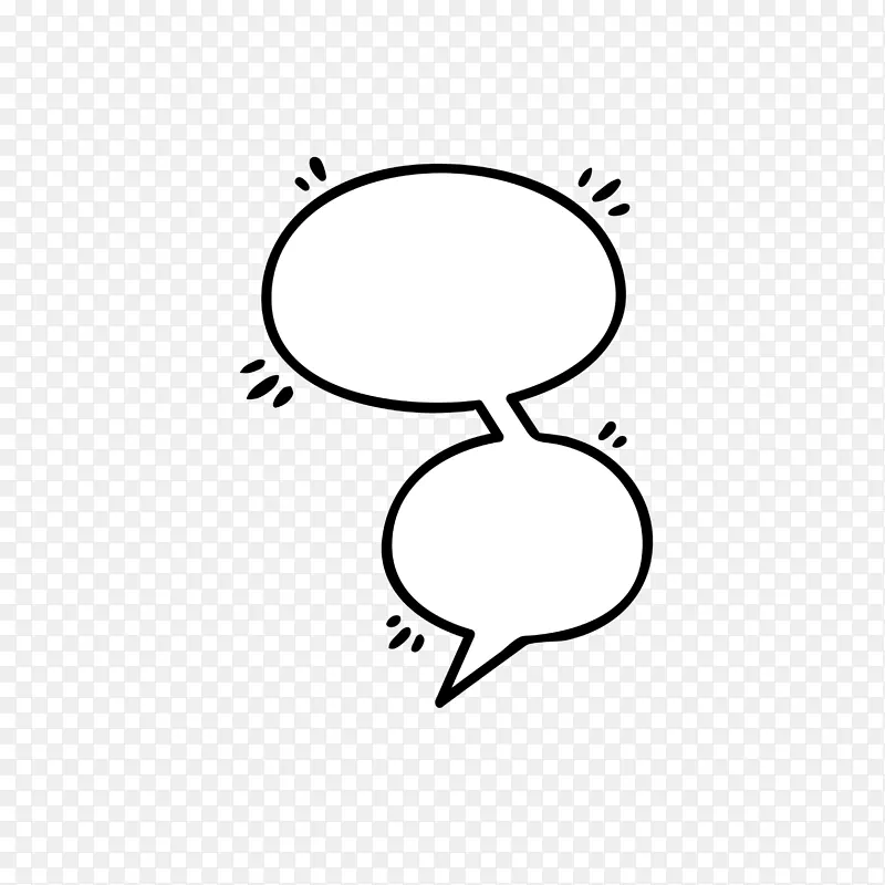 对话框会话框会话气泡漫画对话框黑白对话框