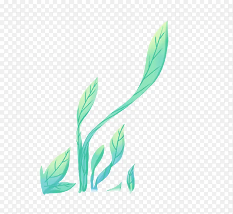 植物手绘素材元素卡通