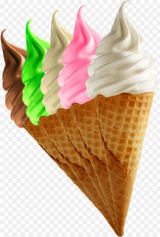 各种口味的冰淇淋