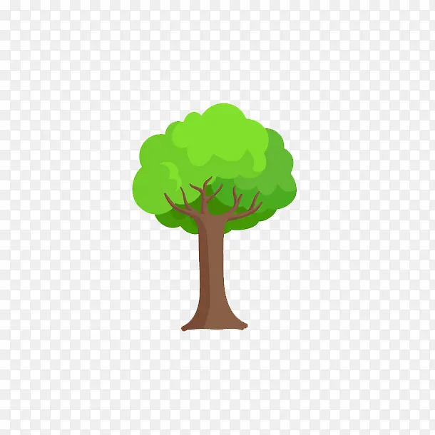大树树木树杈绿色大树