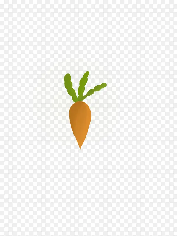 红萝卜插画手绘胡萝卜