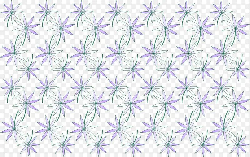 6片叶子花朵紫色