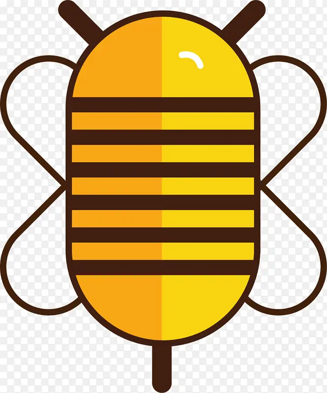 蜜蜂图标元素
