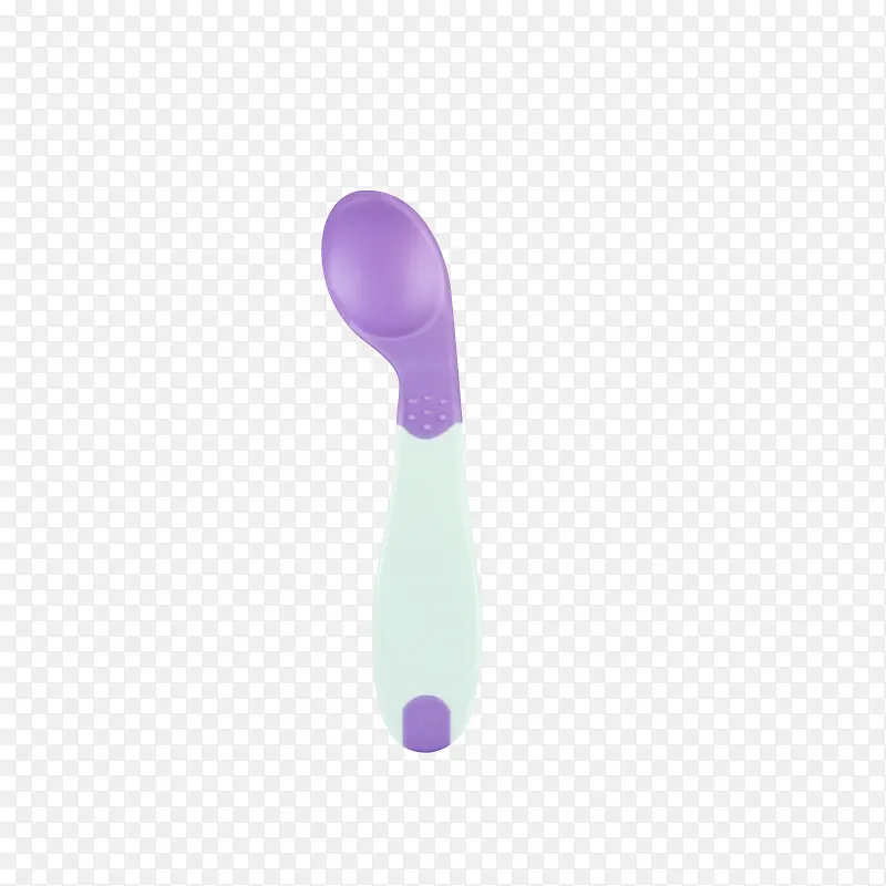 紫色弯的勺子