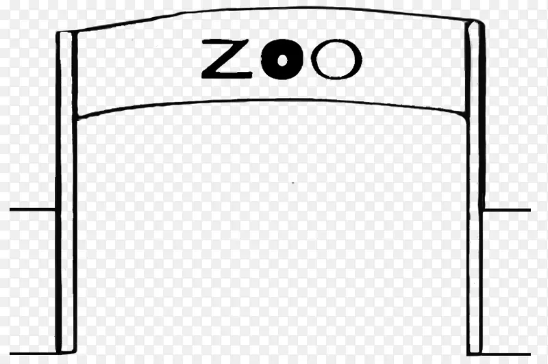 动物园门口线描