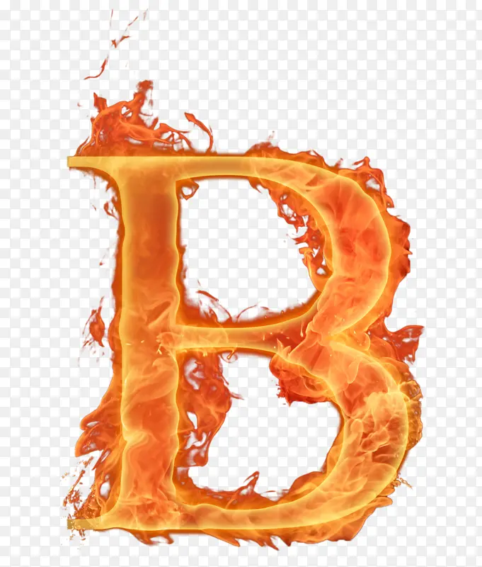 火焰效果字母B