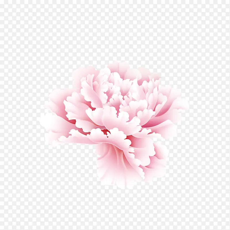清新粉色手绘矢量花朵
