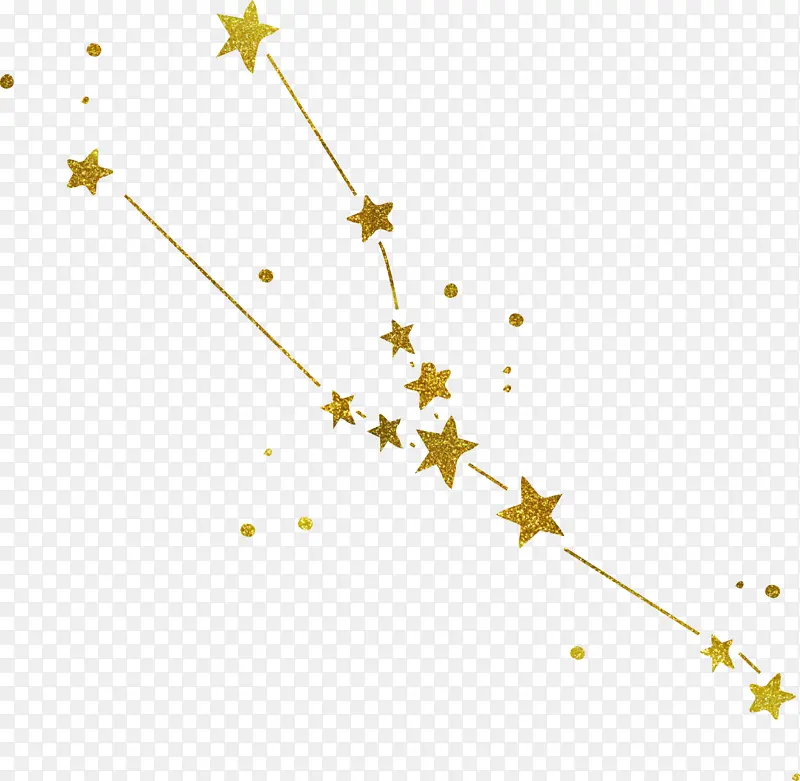 烫金星座星星元素图