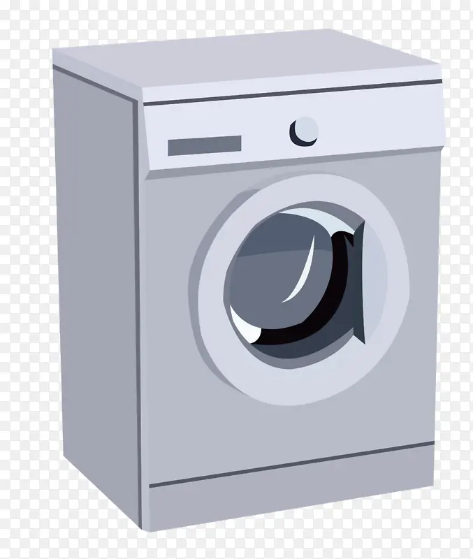 电器洗衣机的插画