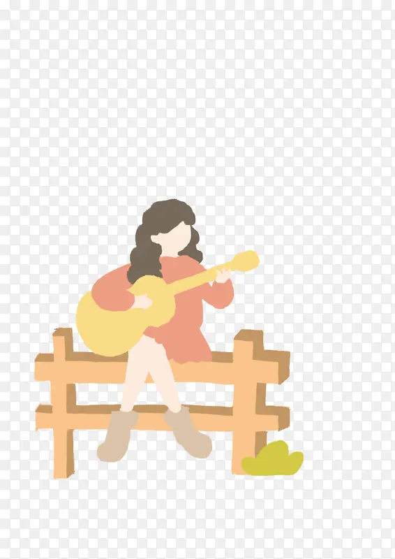 弹吉他的小女孩1