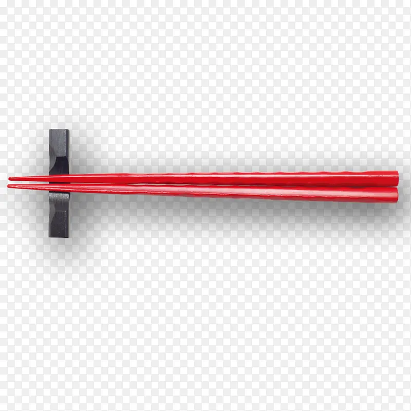 红色的筷子