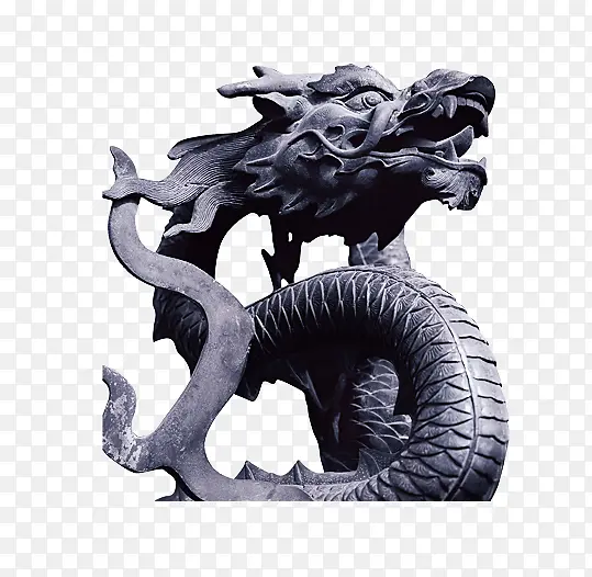 中国龙雕塑像