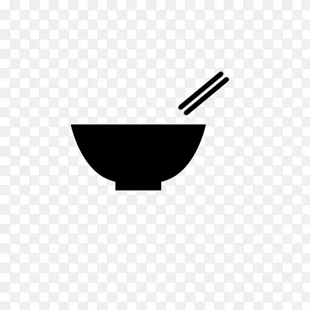 黑色的碗和筷子