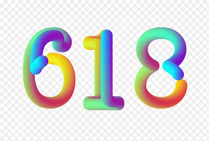 618字体设计年中狂欢盛典