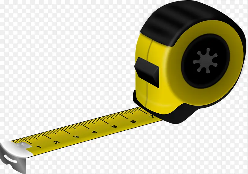 黄色测量卷尺