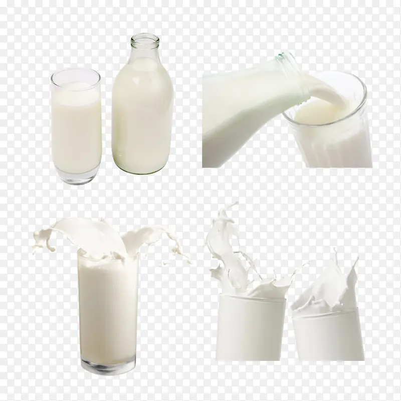 倒牛奶洒牛奶牛奶水早餐奶