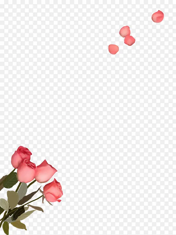 粉色花瓣PNG元素