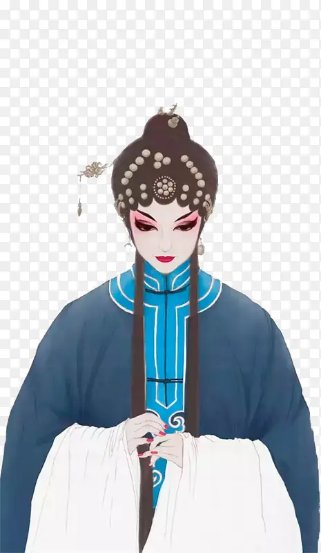 中国风戏曲人物半身图