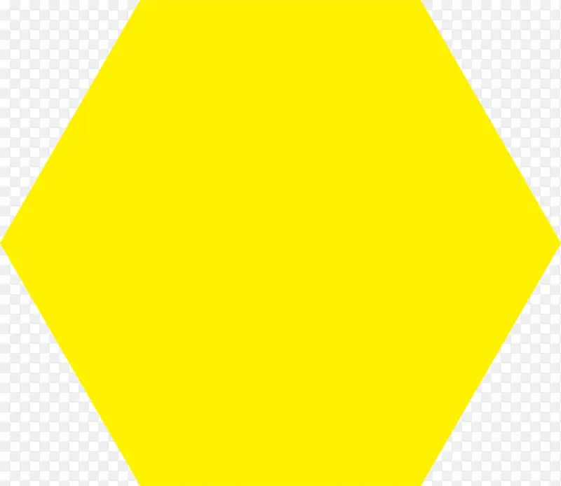 黄色多边形矢量图形