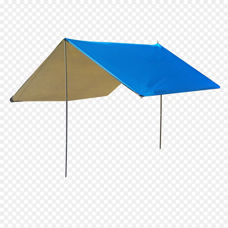 蓝色遮阳帐篷
