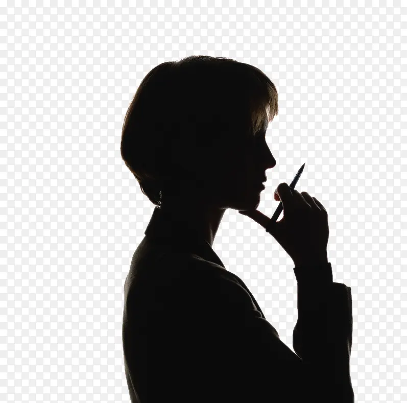 商业女性侧脸效果PNG图片素材下载_图片编号ylggmeln-免抠素材网