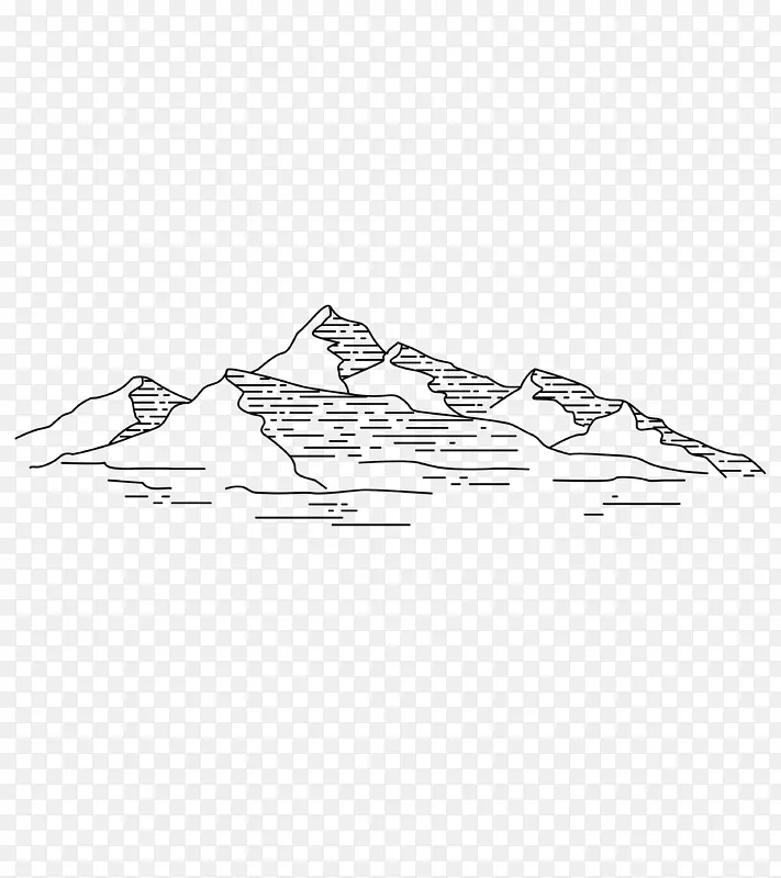 简约线条山脉背景